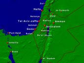 Israel Städte + Grenzen 640x480